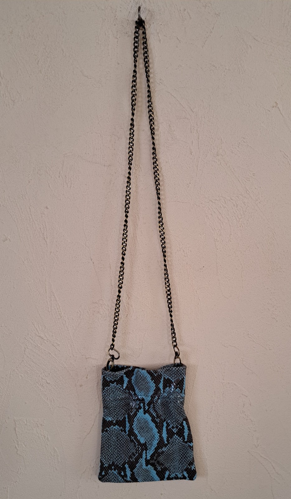 TL 180 Python Effect Patent Leather Shoulder Bag … - image 6