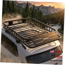 46"x 36"Universal Roof Rack Cargo Basket, 200 Lbs Capacity Rooftop 46 x 36 1
