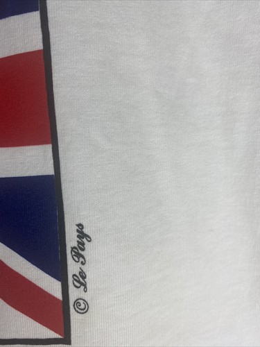 T-shirt vintage punto singolo Gran Bretagna Regno Unito taglia XL - Foto 3 di 7