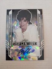 Joan Collins /7 Crystal Black Autograph Card 2021 Leaf Pop Century Dynasty 