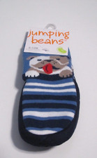 NWT SZ 6-12 MO. BABY BOY'S SLIPPER SOCKS W/ DOG THEME SIZE 3-4 