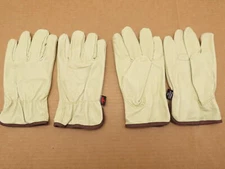 MCR Safety 3450L 2Pair Insulated Drivers Gloves Pigskin Leather Jersey Lining LG