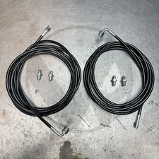 Black Stainless Main Rear Brake Line Replacement Kit For 97-01 Honda CRV