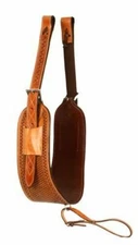 BACKRIGGING 7" Wide Back Cinch Basketweave Heavy Duty Leather Billet Straps