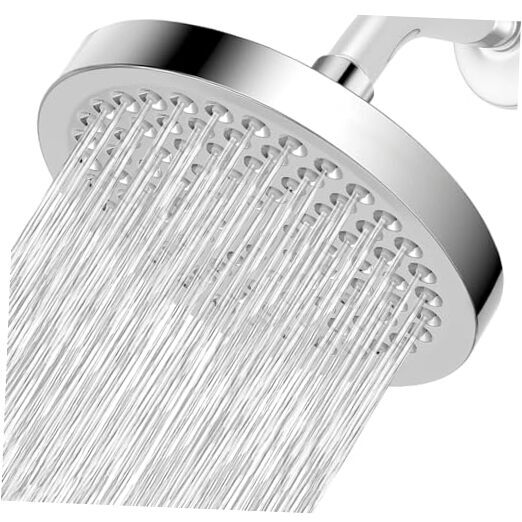 High Pressure Rain Shower Head - High Flow Rainfall Showerhead - Luxury Chrome