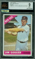 1966 TOPPS LOA # 114 JIM GOSGER PROOF BGS 9  MAC FINEST GRADE $500 CARD *