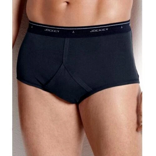 Paquete de 4 calzoncillos clásicos de tiro completo de punto jockey para hombre/negros Foto 3 de 3