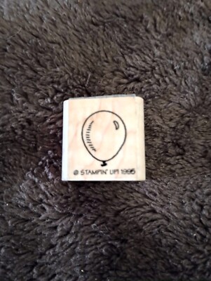 Stampin Up Birthday Balloon 1995 Wood Mounted Rubber Stamp 1" X 1" | eBay