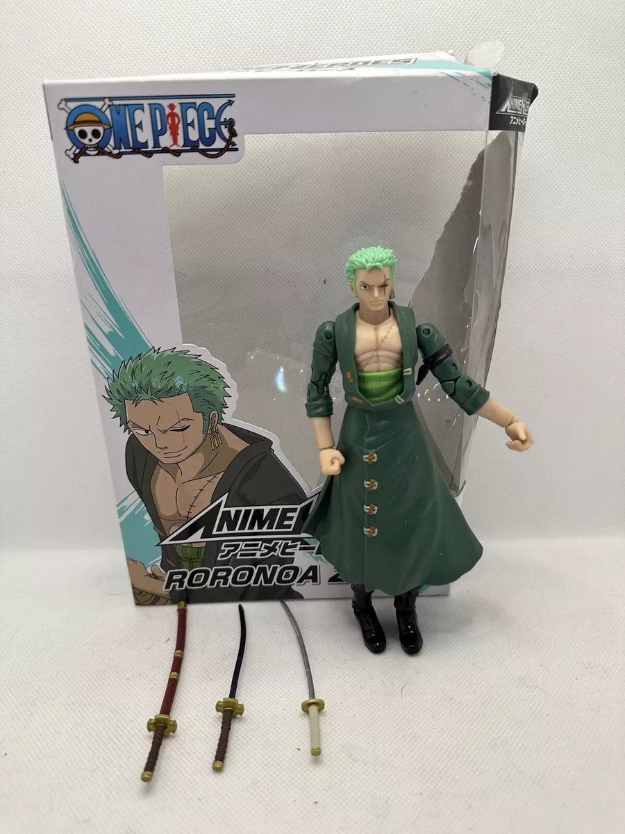 Anime Heroes One Piece Roronoa Zoro 6.5 Action Figure Bandai USED