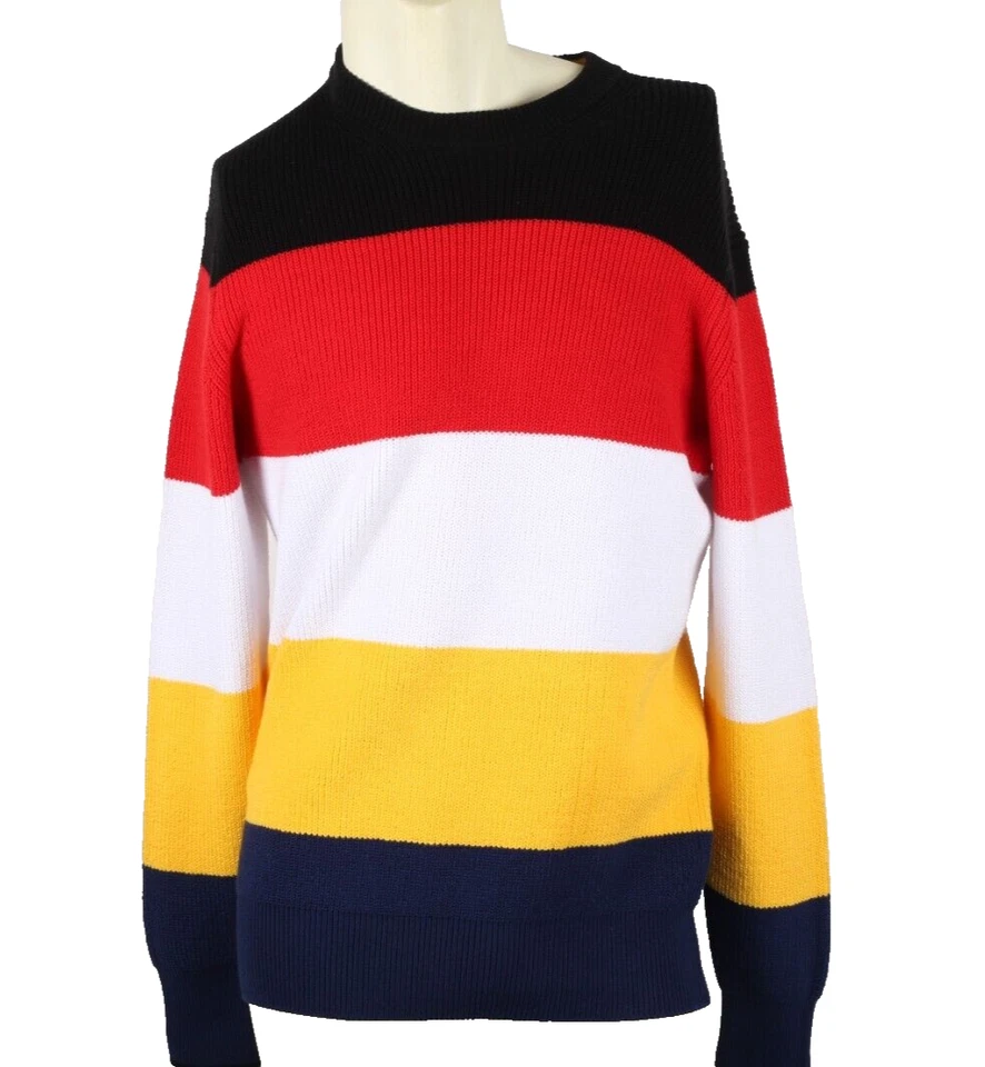 RAG & BONE Cotton Mens Multicolor Striped Knit Long Sleeve Sweater Size S - Image 3 of 4