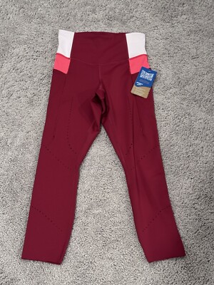 Brooks Womens Running Method 3/4 Tights Razzamatazz Quartz Hyper Pink Size XS