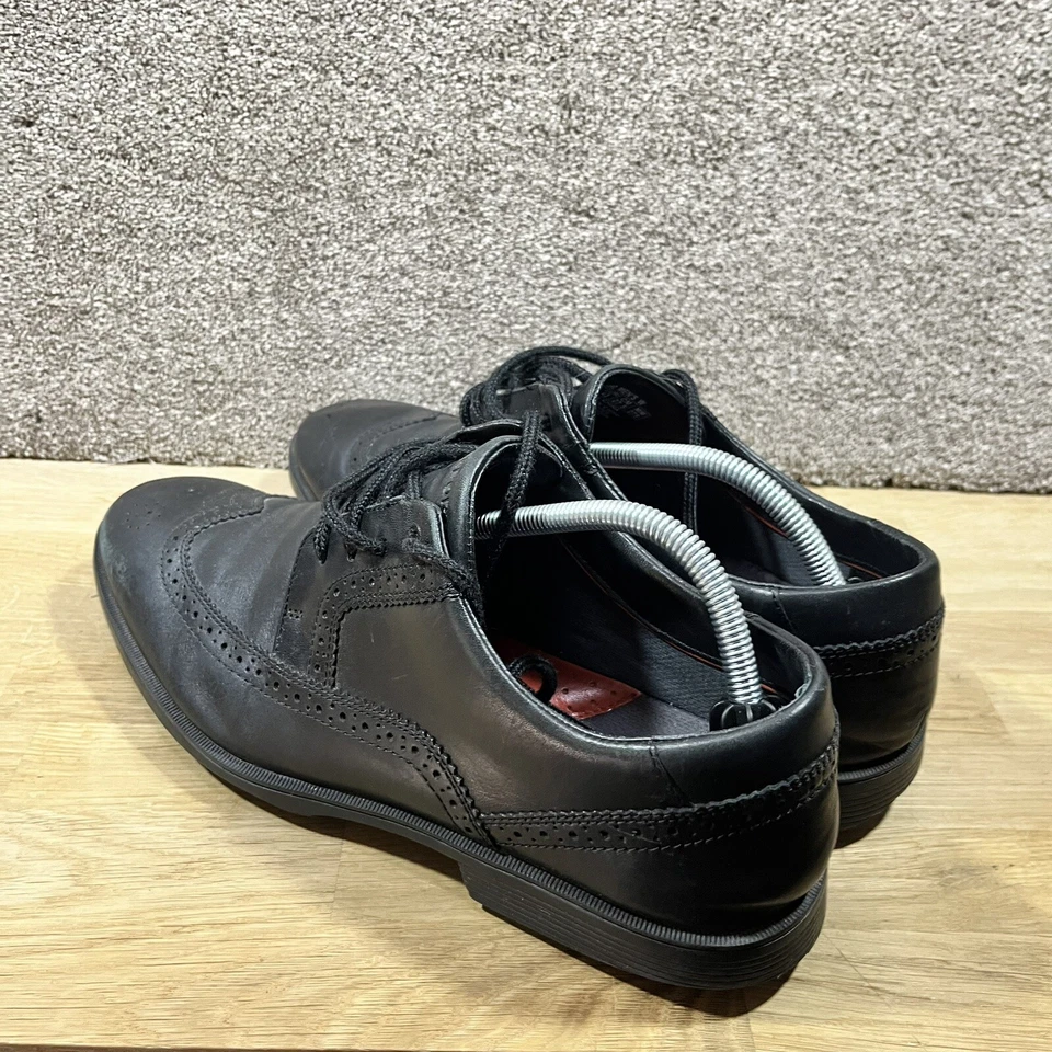 Zapato Oxford Rockport adiPrene by Adidas cuero negro confort para mujer talla 9W Foto 4 de 4