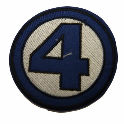 Fantastic Four Logo 3 1/2'' Diameter Embroidered Iron on Patch
