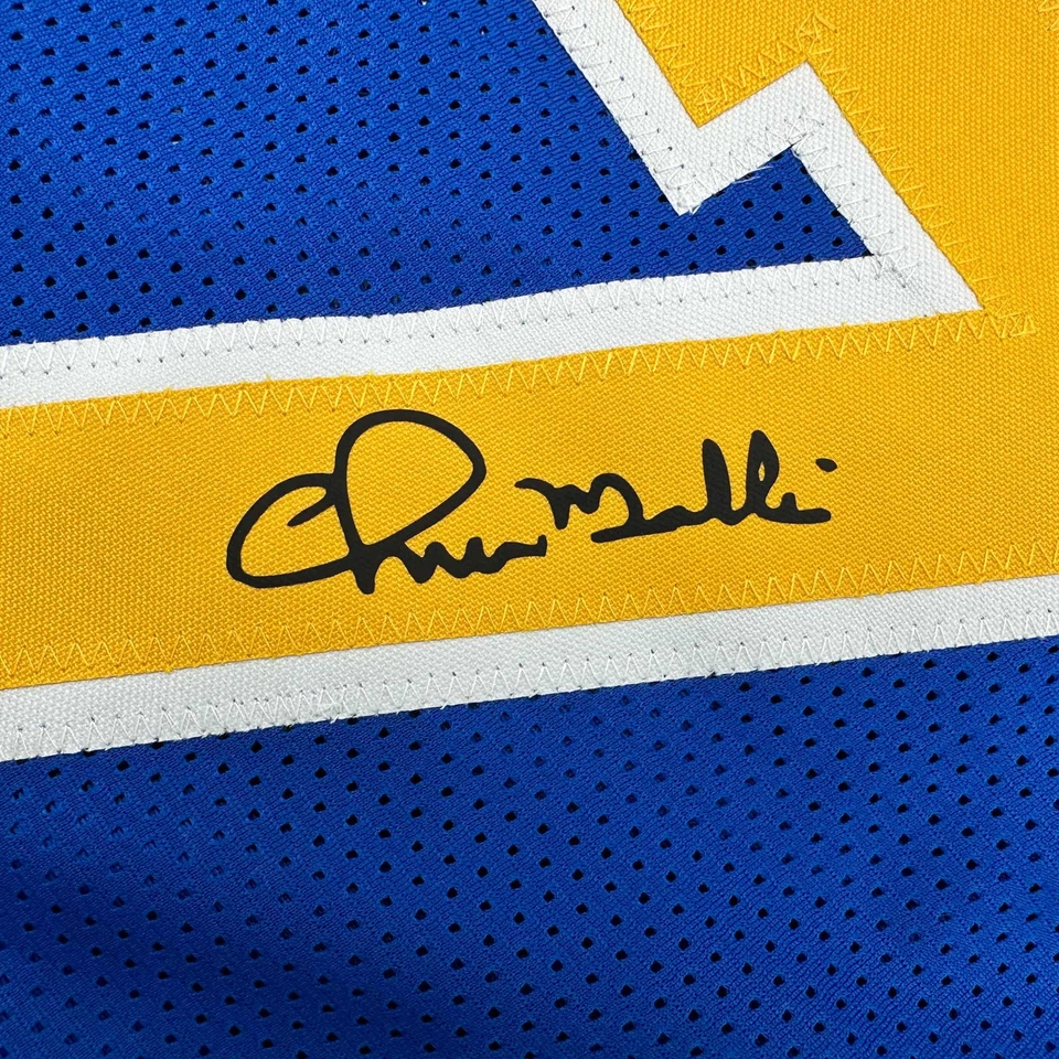 Facsimile Autographed Chris Mullin Golden State Blue Reprint Jersey Size Mens XL - Image 2 of 4