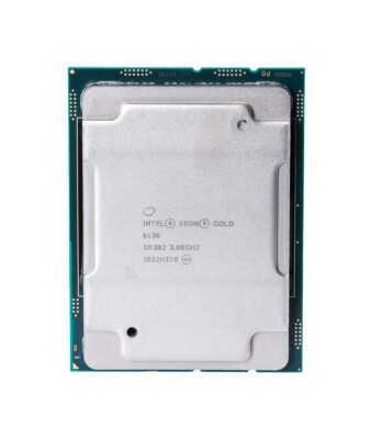 Intel Xeon Gold 6136 12-Core CPU 12x 3.00 GHz, Socket 3647, 150 Watt TDP - SR3B2