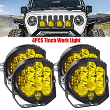 5/7'' inch Car LED Work Light Pods Spot Flood Combo Offroad SUV Driving Fog Lamp