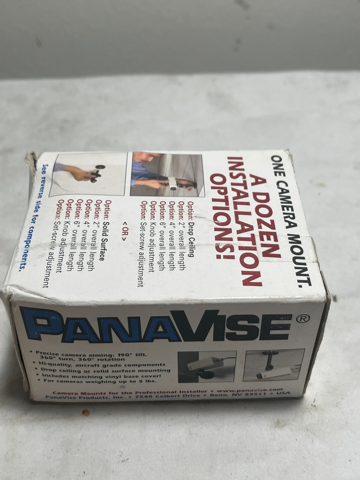 Support De Montage Pour Caméra CCTV PANAVISE 845-246 Noir - Neuf, Idéal Pour Fixer Vos Caméras De Surveillance