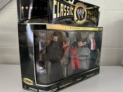 WWE JAKKS CLASSIC SUPERSTARS 3 PACK UNDERTAKER PAUL BEARER KANE | eBay
