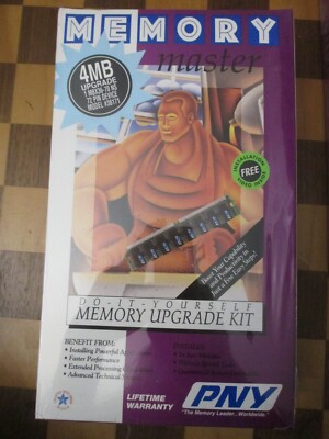 PNY Memory Master Upgrade Kit #36171 4MB Upgrade 1 MBx36-70 NS 72 pin SIMM NEW