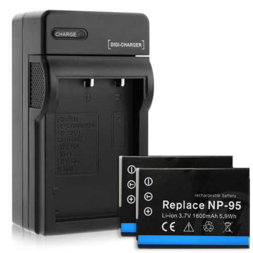 2 baterie + ładowarka NP-95 do Fujifilm X30, X70, X100s, X100T, X-S1 / BC-65S,BC-65N - Zdjęcie 1 z 11