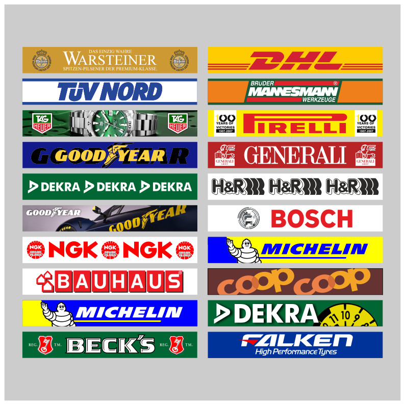 Slotcar Leitplanken-Bande Für Carrera DIGITAL – 6 Cm Hoch, 200 Cm Lang, Selbstklebend, Für 1:24 & 1:32 Bahnen