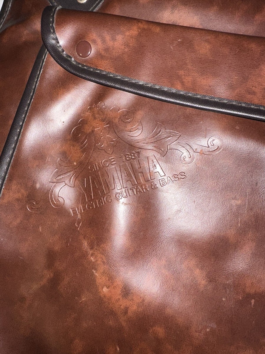 vintage Yamaha Faux Leather guitar bag case Brown | eBay