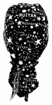 Bandana Cap Bikertuch Kopftuch Mond + Sterne, Bandana Headscarf moon stars