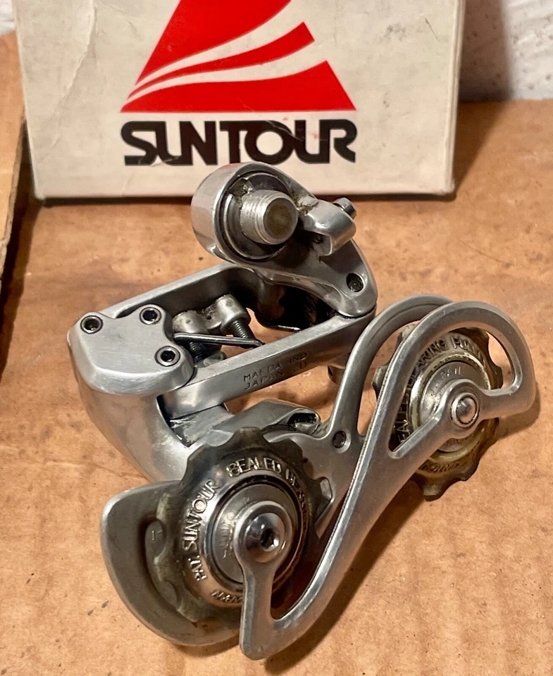 Suntour Superbe Pro Rear Derailleur Vintage Bike 7 Speed Friction 1980s Maeda - Image 3 of 4