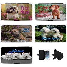 Personalised iPhone Case Dogs Flip Phone Cover Birthday Gift Puppy Pet Dogs Cute