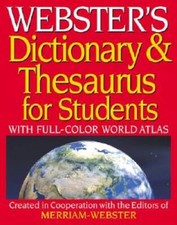 Websters Dictionary Thesaurus for Students: With Full-Color Worl - GOOD