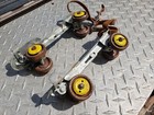 Antique Collectible Adjustable Metal Roller Skates With Metal Wheels — photo 7