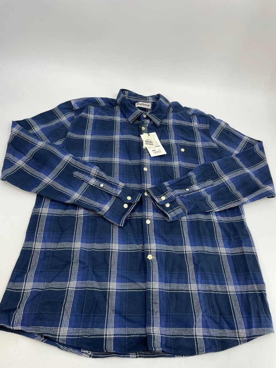 Navy clearance barbour shirt