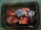 Vintage Mid Century Modern Tin Tole litho Large Tray Coke Coca-Cola Advertising