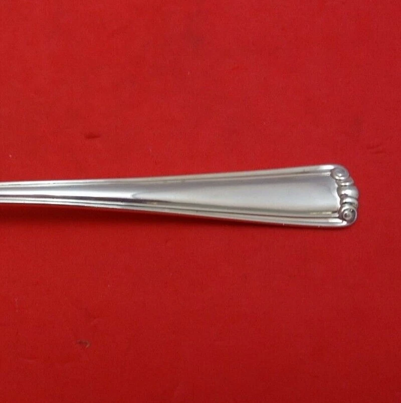 Colher de sopa Embassy Scroll by Lunt prata esterlina 6 3/4" talheres herança - Imagem 2 de 2