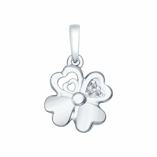 KettenanhäNger AnhäNger Kette Kleeblatt 925 Silber Echtschmuck Halsschmuck-image