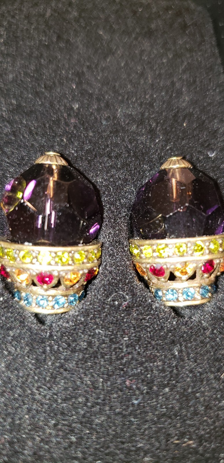 Heidi Daus Interchangeable DANGLING Earrings Clip… - image 20