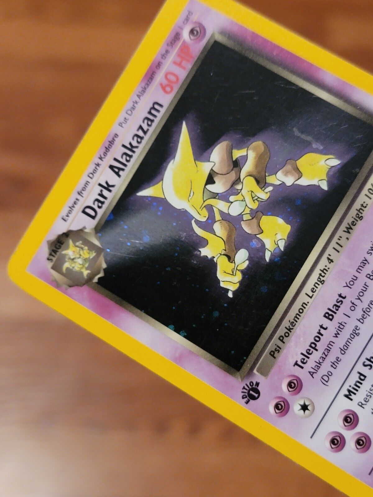 Dark Alakazam evolution set NM 1st edition