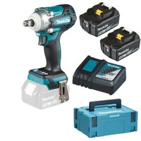 Makita Akku Schlagschrauber DTW300RTJ 18V 330 Nm 2X 5.0 Ah LadegeräT Makpac