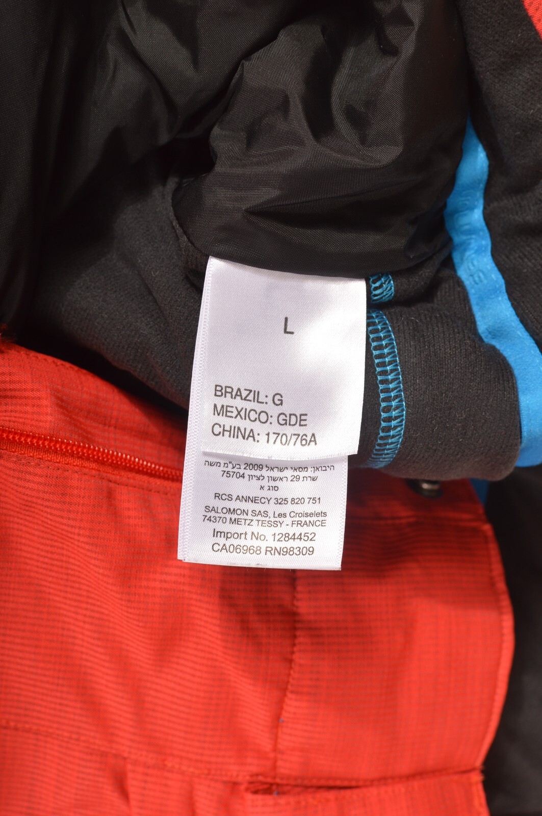 Salomon AdvancedSkin Dry 10k 10k Wmns pantaloni da sci da neve rossi blu 366039 taglia L