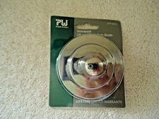 Plumb Works " NIP "  # 679-8574 Universal Lift And Lock Chrome Finish Tub Drain