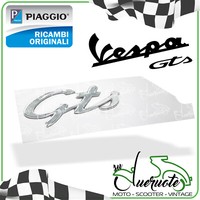Piaggio Vespa GTS 125 150 300 Seitenemblem Schriftzug Heckklappe GTS