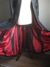 Vintage Steampunk Flare Leather Coat 12 10 Goth Halloweed Dracula Ashwood Dom