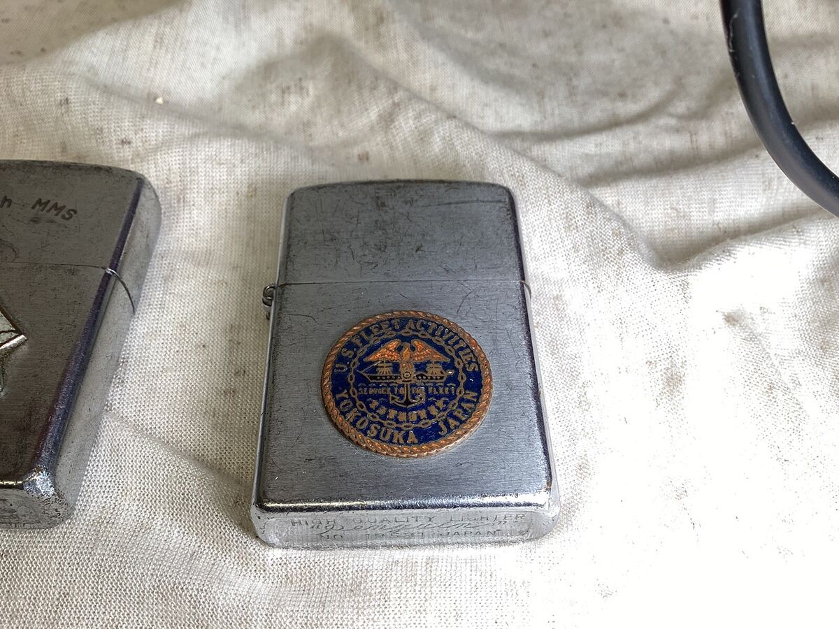 Lot of 2 Vintage US Military Service Lighters JAPAN Penguin Lot of 2 Vintage US Military Service Lighters JAPAN Penguin