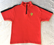 Ferrari Racing F1 Red Formula One 1 vintage 2002 Pit Crew Zip Polo Shirt size XL