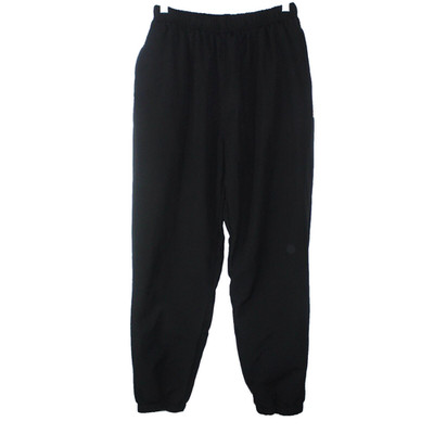 Reebok Classic Track Pants Joggers Black Men M Basketball Zip Legs Lined Pockets