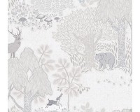 Vliestapete 77133-2 Lilly & Luis Wald Tiere Beige Creme