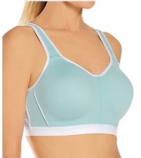 NWtD Wacoal 32DD High Impact Underwire Sports Bra 855229 Aqua 131323