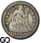 1843 Seated Liberty Dime