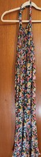 Urban Outfitters Women's S Multicolor Floral Halter Smocked Maxi Jumpsuit Dress