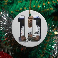 Mbappe 10 Signed Inspired Ceramic Christmas Ornament - Madrid Tribute